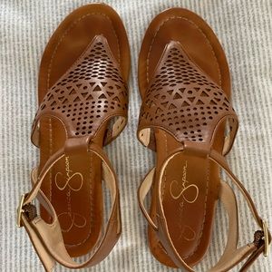 Jessica Simpson Cognac Sandals